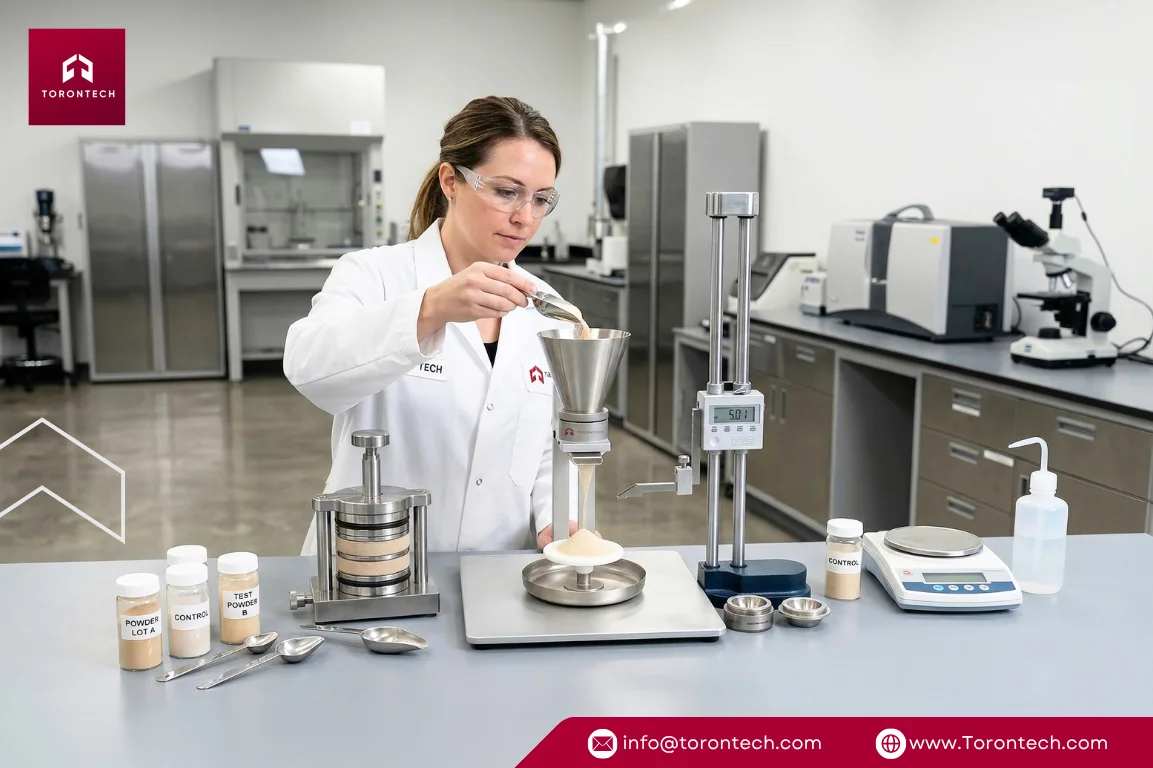 Solve Powder Clogs: Angle of Repose vs Shear Cell Testing