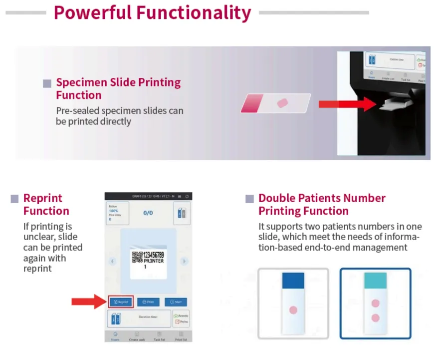 High Throughput Slide Ultraviolet (UV) Printer
